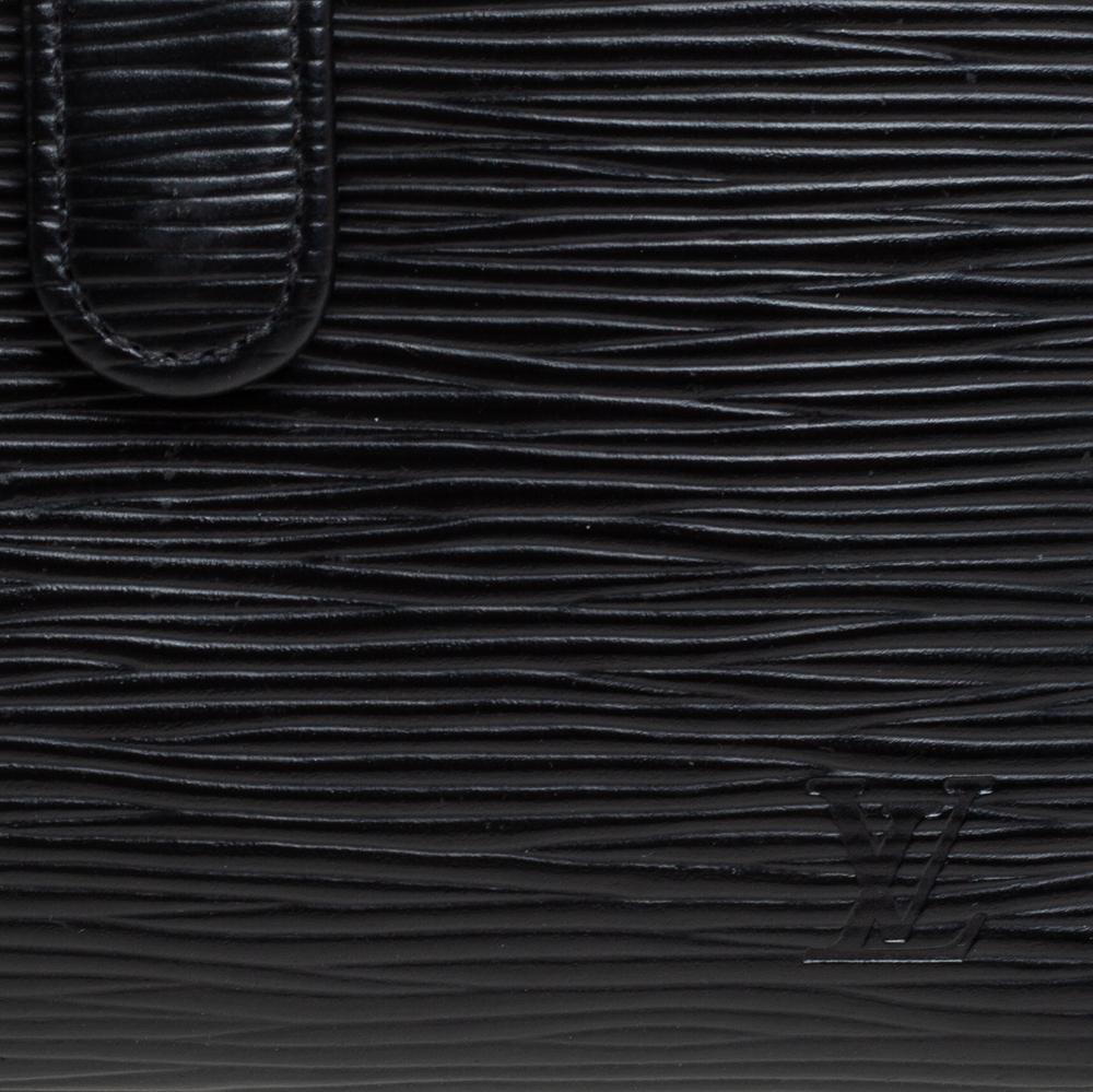 Louis Vuitton Black Epi Leather French Purse Wallet 7