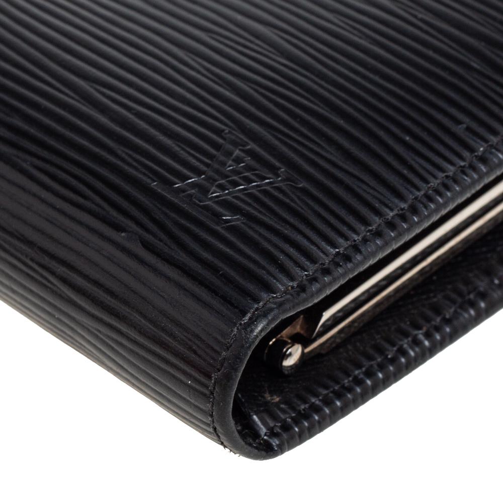 Louis Vuitton Black Epi Leather French Purse Wallet 5