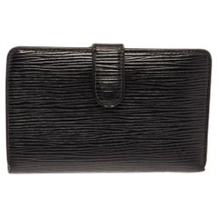 Louis Vuitton Black Epi Leather French Wallet Louis Vuitton Black Epi Leather French Wallet