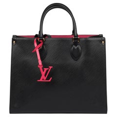 Louis Vuitton Black Epi Leather & Fuschia Onthego MM