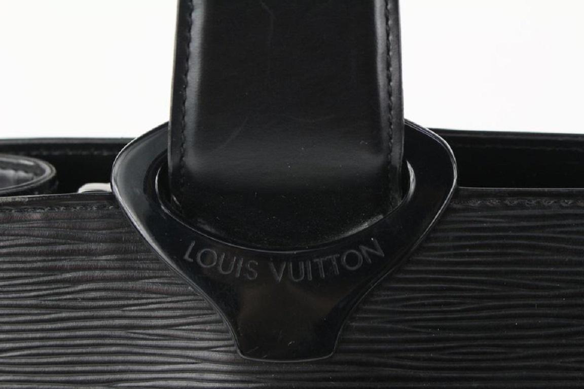 Louis Vuitton Black Epi Leather Gemeaux Tote Bag  913lv9 For Sale 6
