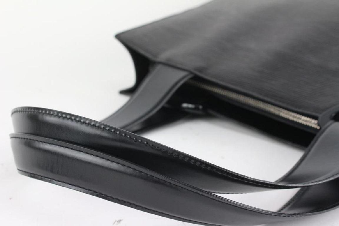 Louis Vuitton Black Epi Leather Gemeaux Tote Bag  913lv9 For Sale 2