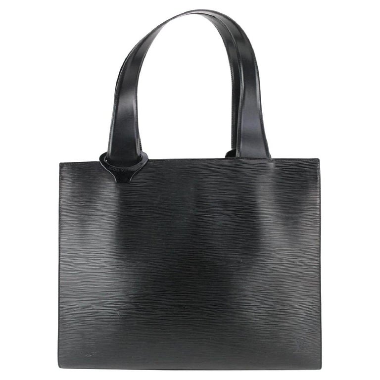 Louis Vuitton Small Black Epi Leather Shoulder Bag ○ Labellov