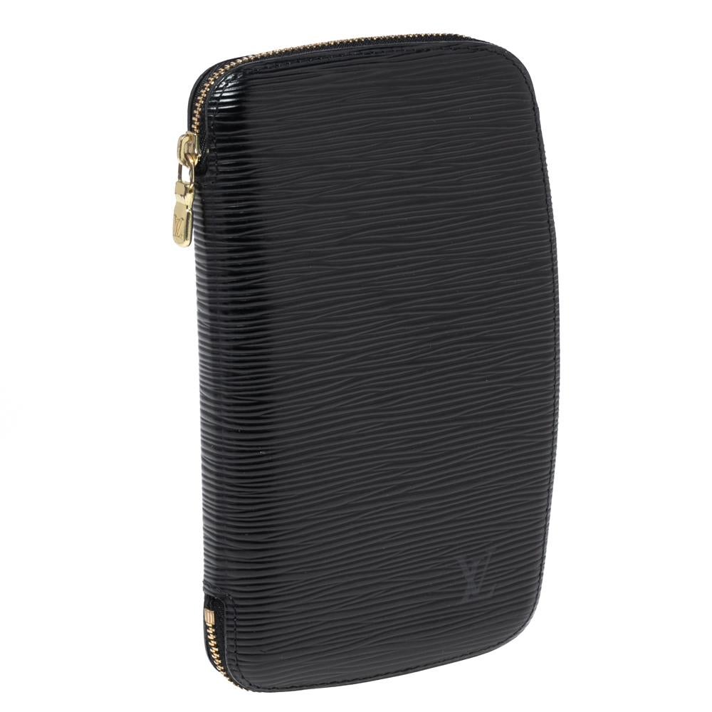 Louis Vuitton Black Epi Leather Geode Organizer Zippy Wallet In Good Condition In Dubai, Al Qouz 2