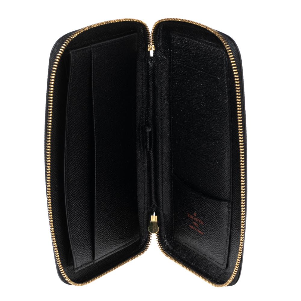 Louis Vuitton Black Epi Leather Geode Organizer Zippy Wallet 1