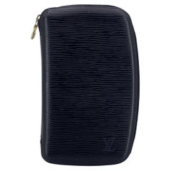 Louis Vuitton Black Epi Leather Geode Organizer Zippy Wallet