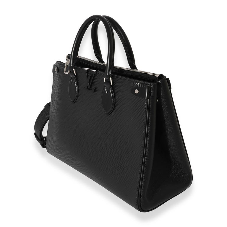 Women's Louis Vuitton Black Epi Leather Grenelle MM Tote For Sale