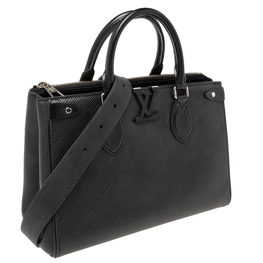 Women's Louis Vuitton Black Epi Leather Grenelle PM Tote