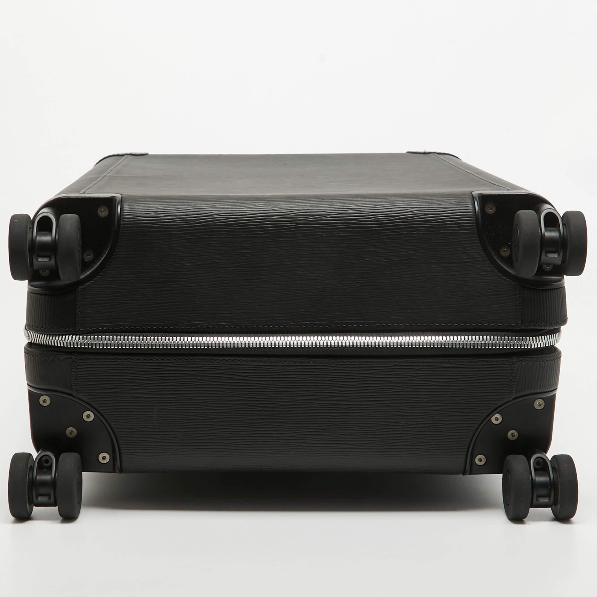 Louis Vuitton Black Epi Leather Horizon 55 Suitcase For Sale 10