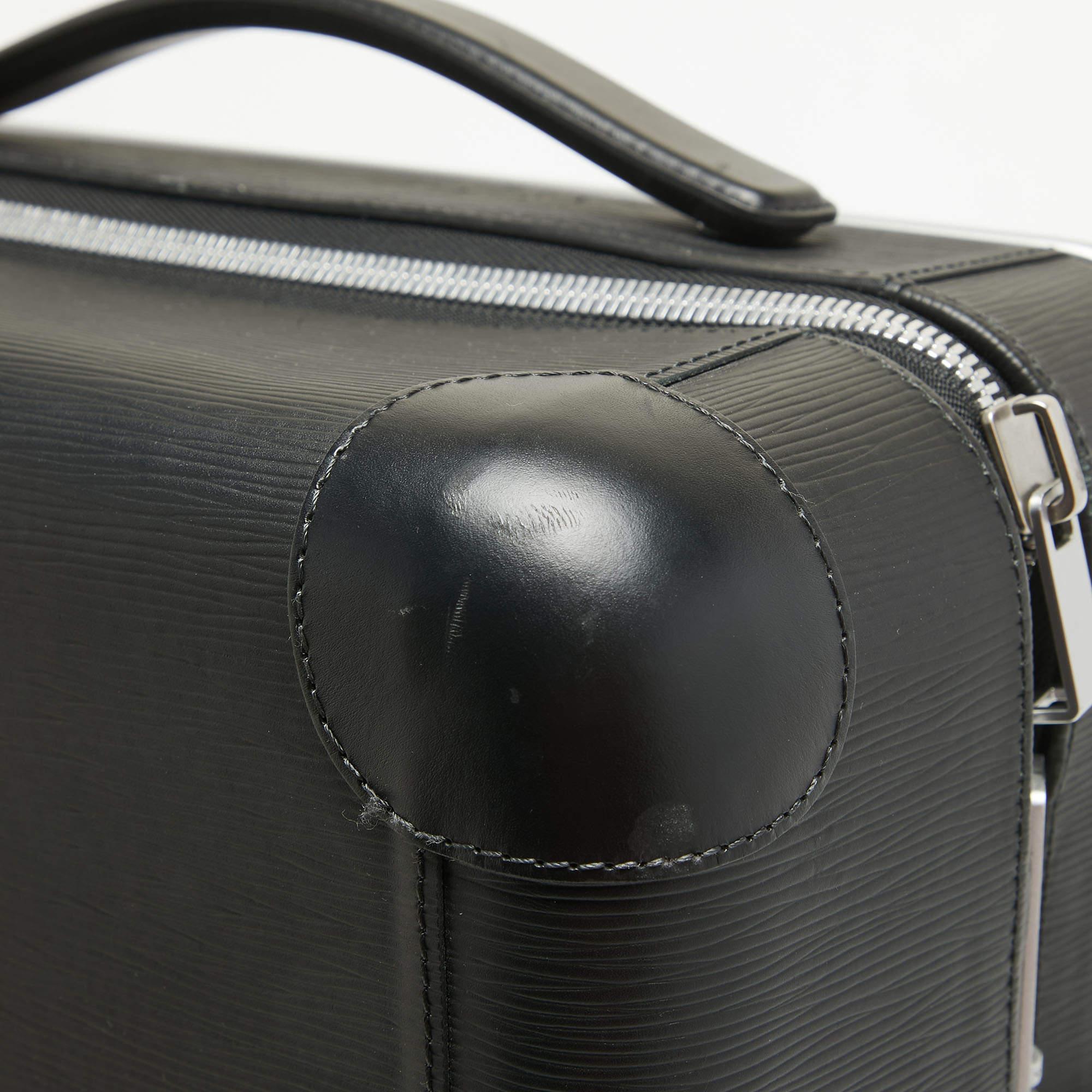 Louis Vuitton Schwarz Epi Leder Horizon 55 Koffer aus schwarzem Epi-Leder im Angebot 4
