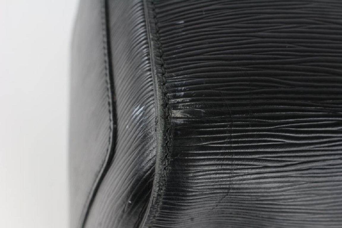 Louis Vuitton Black Epi Leather Keepall 55 Boston Duffle Bag 3LZ1020 3