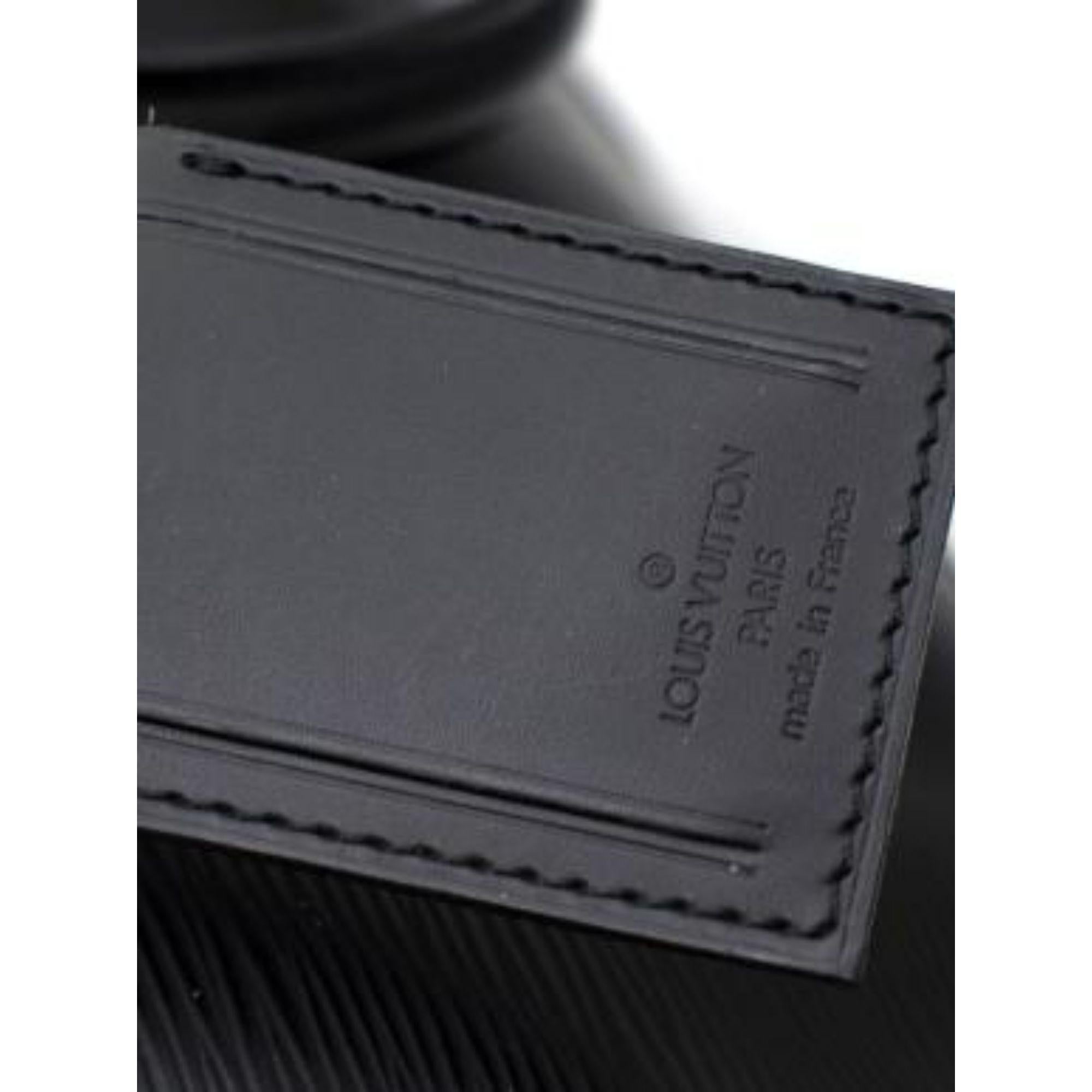 Louis Vuitton Black Epi Leather Keepall Bandoulière 55 For Sale 2