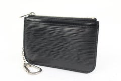 Louis Vuitton Schwarz Epi Leder Schlüsselanhänger NM Pochette mit Griffen 22lz420s