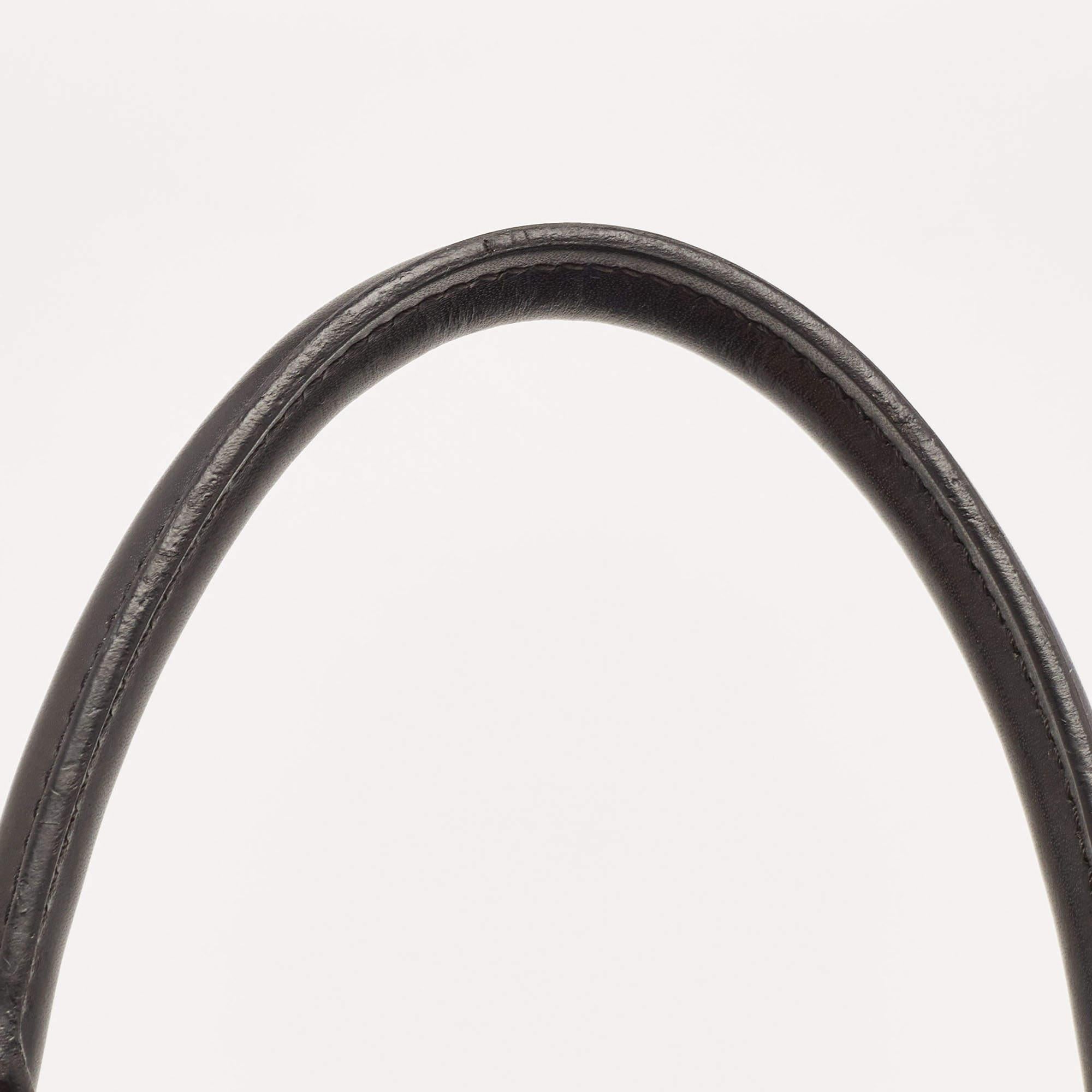 Louis Vuitton Black Epi Leather Kleber MM Bag For Sale 6