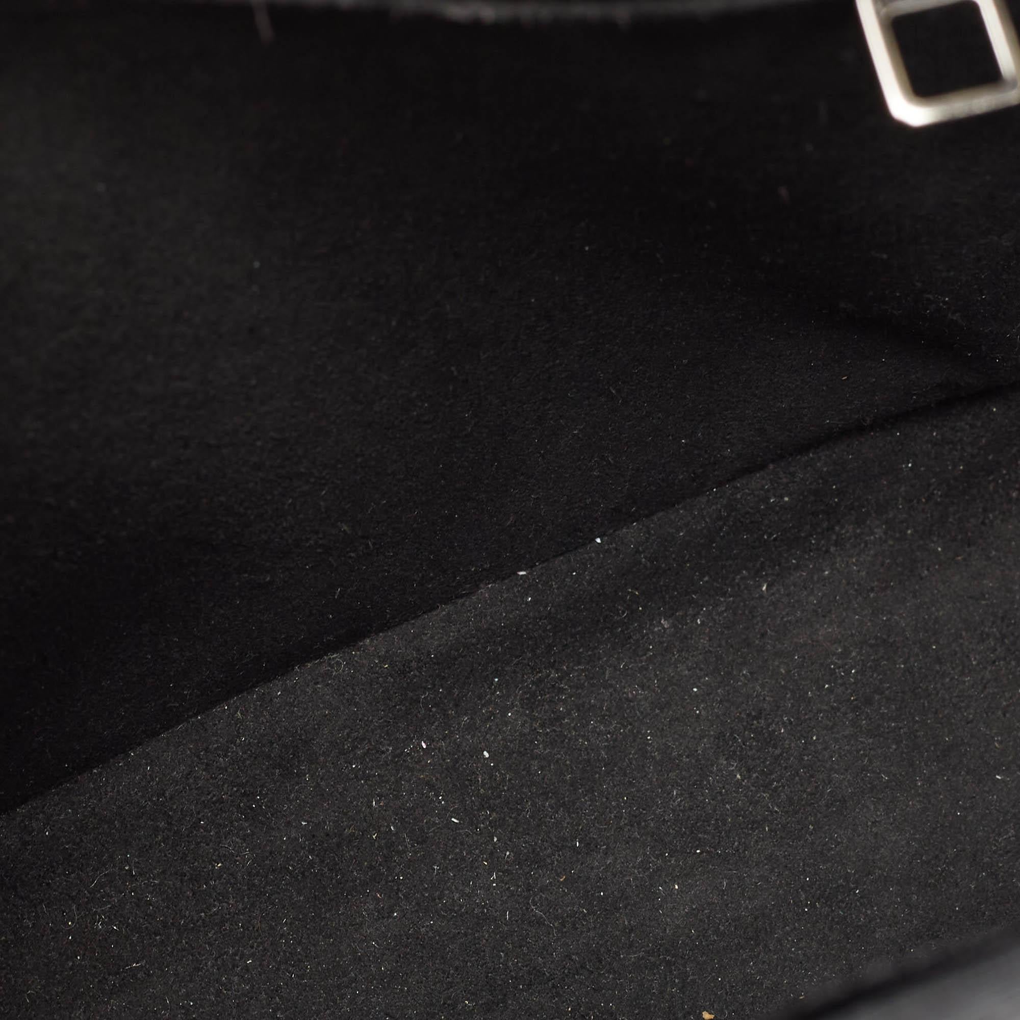 Louis Vuitton Black Epi Leather Kleber MM Bag For Sale 3