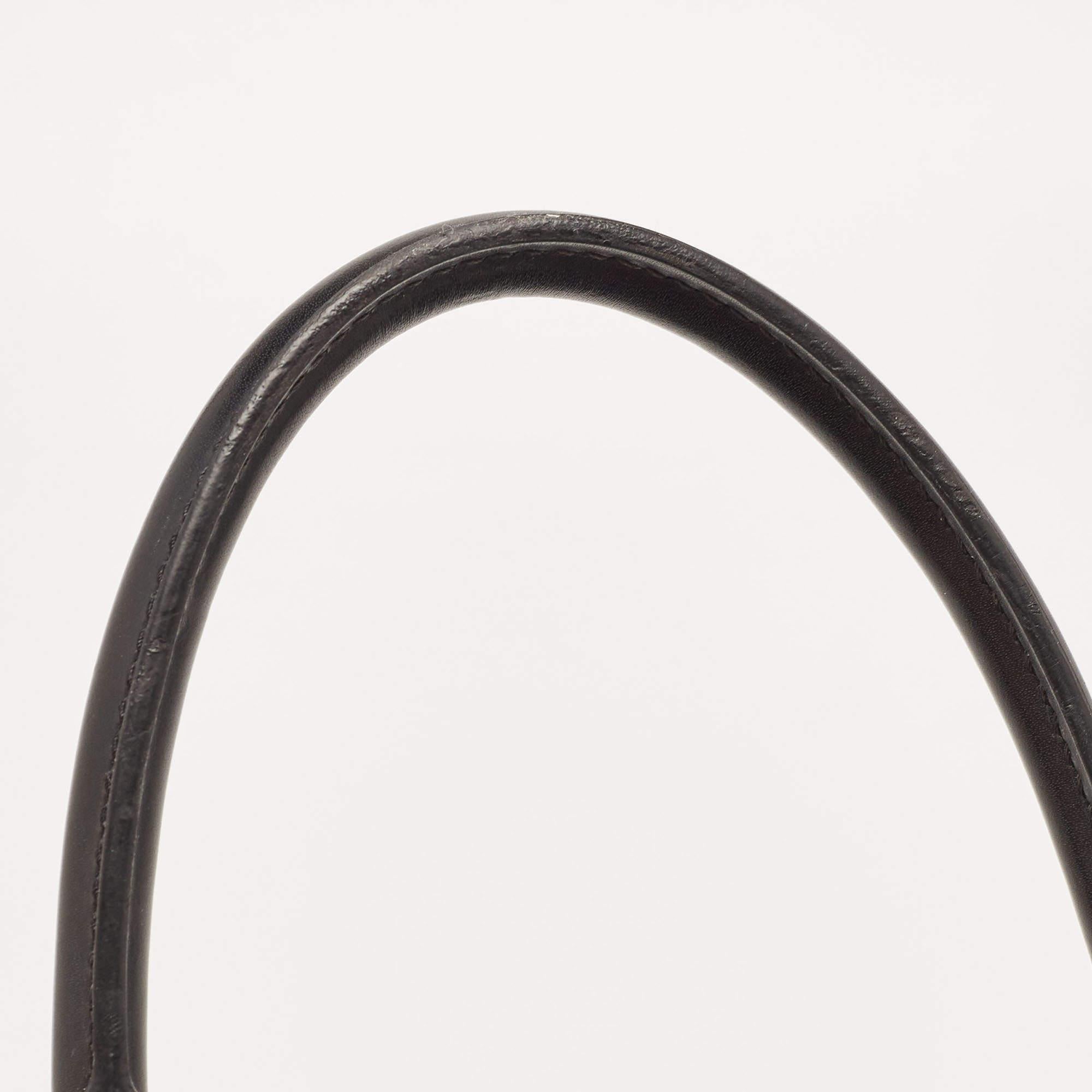 Louis Vuitton Black Epi Leather Kleber MM Bag For Sale 5