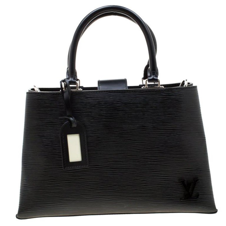 Louis Vuitton Black Epi Leather Kleber MM Bag For Sale at 1stDibs