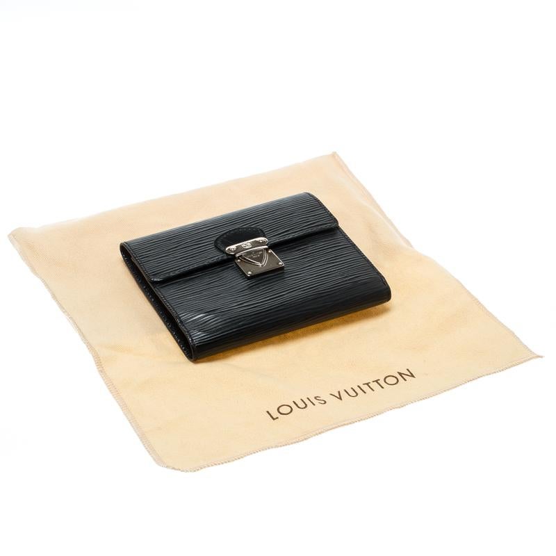 Louis Vuitton Black Epi Leather Koala Wallet 5