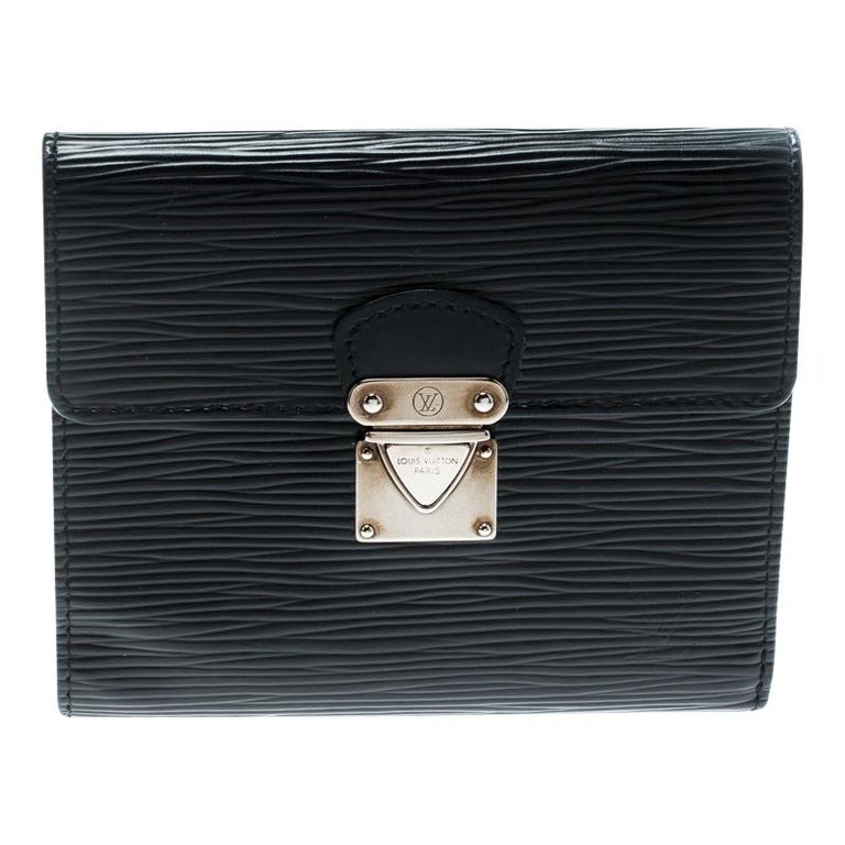 Louis Vuitton Black Epi Leather Koala Wallet For Sale at 1stdibs