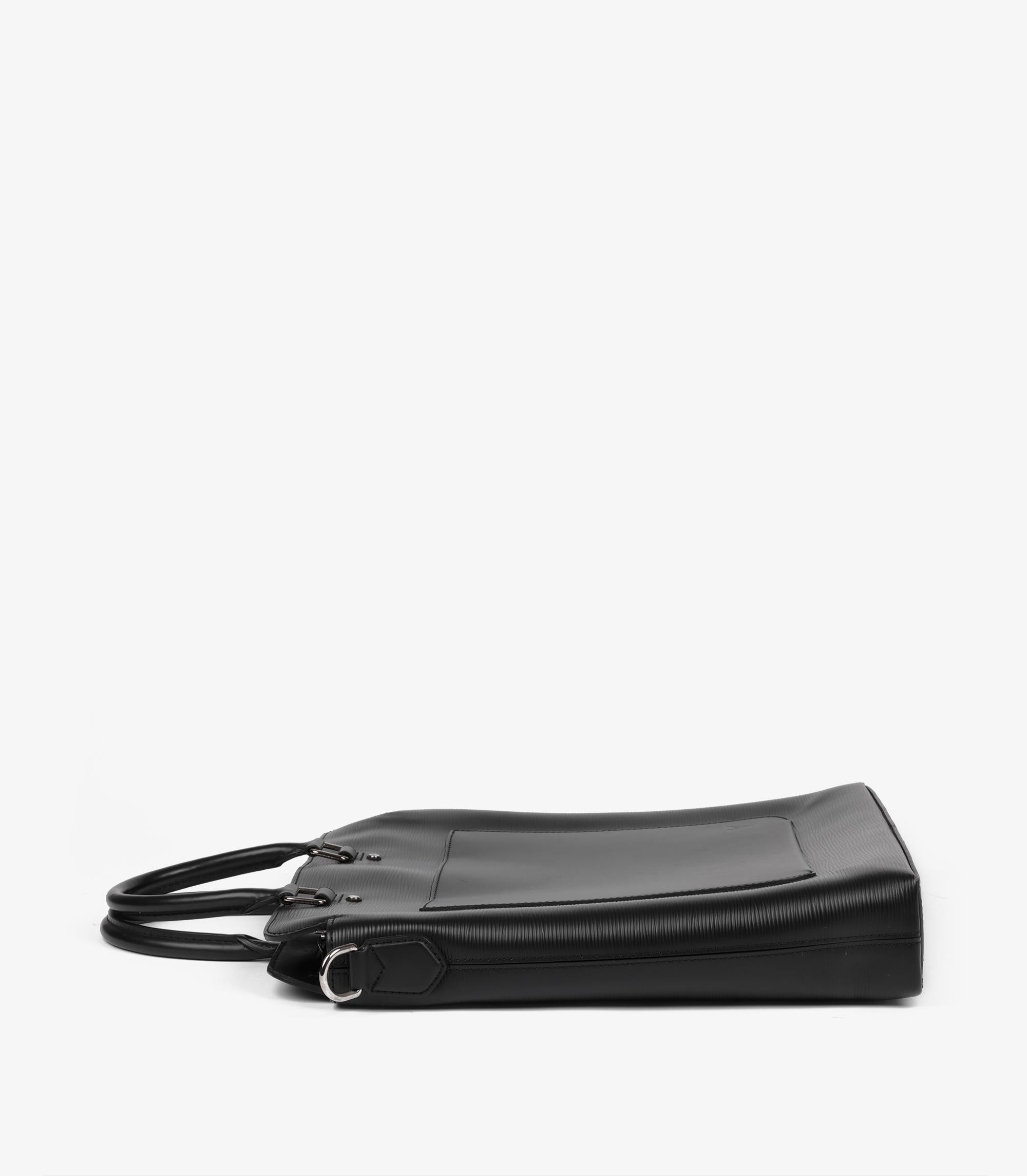 Louis Vuitton Large Brooks Tote en cuir épi noir Unisexe en vente