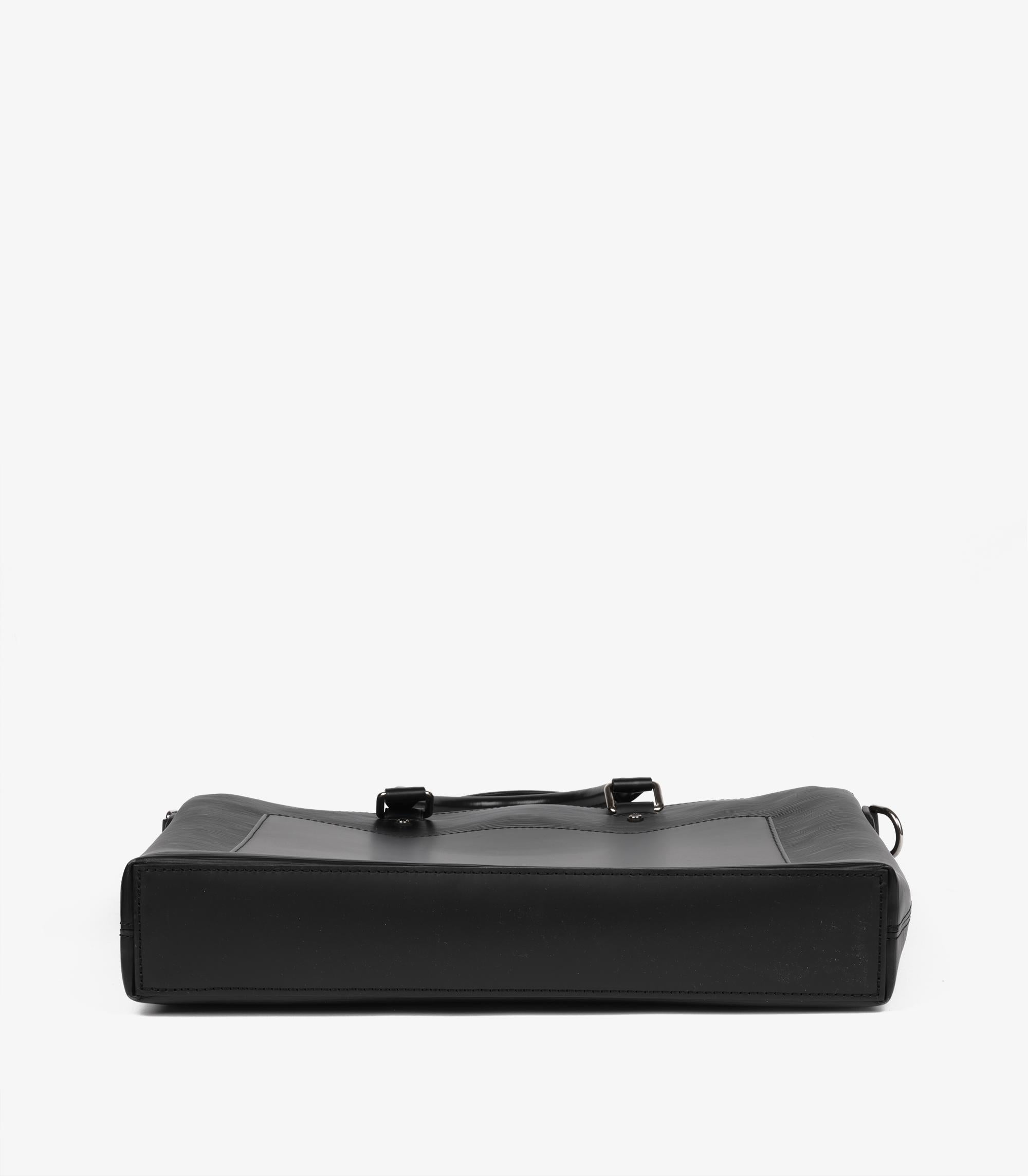 Louis Vuitton Large Brooks Tote en cuir épi noir en vente 1