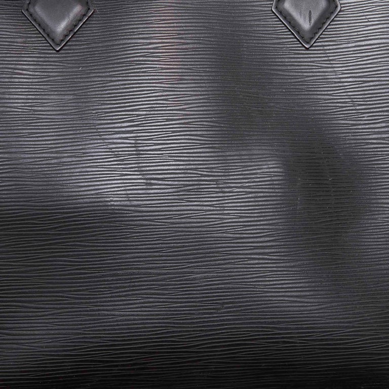 Louis Vuitton Black Epi Leather Leather Epi Sac Plat PM France w/ Dust Bag at 1stdibs