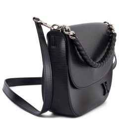 LOUIS VUITTON black Epi leather LUNA Shoulder Bag