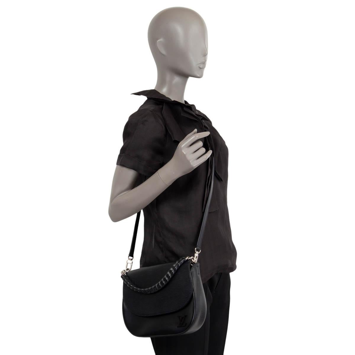 LOUIS VUITTON black Epi leather LUNA Shoulder Bag 3