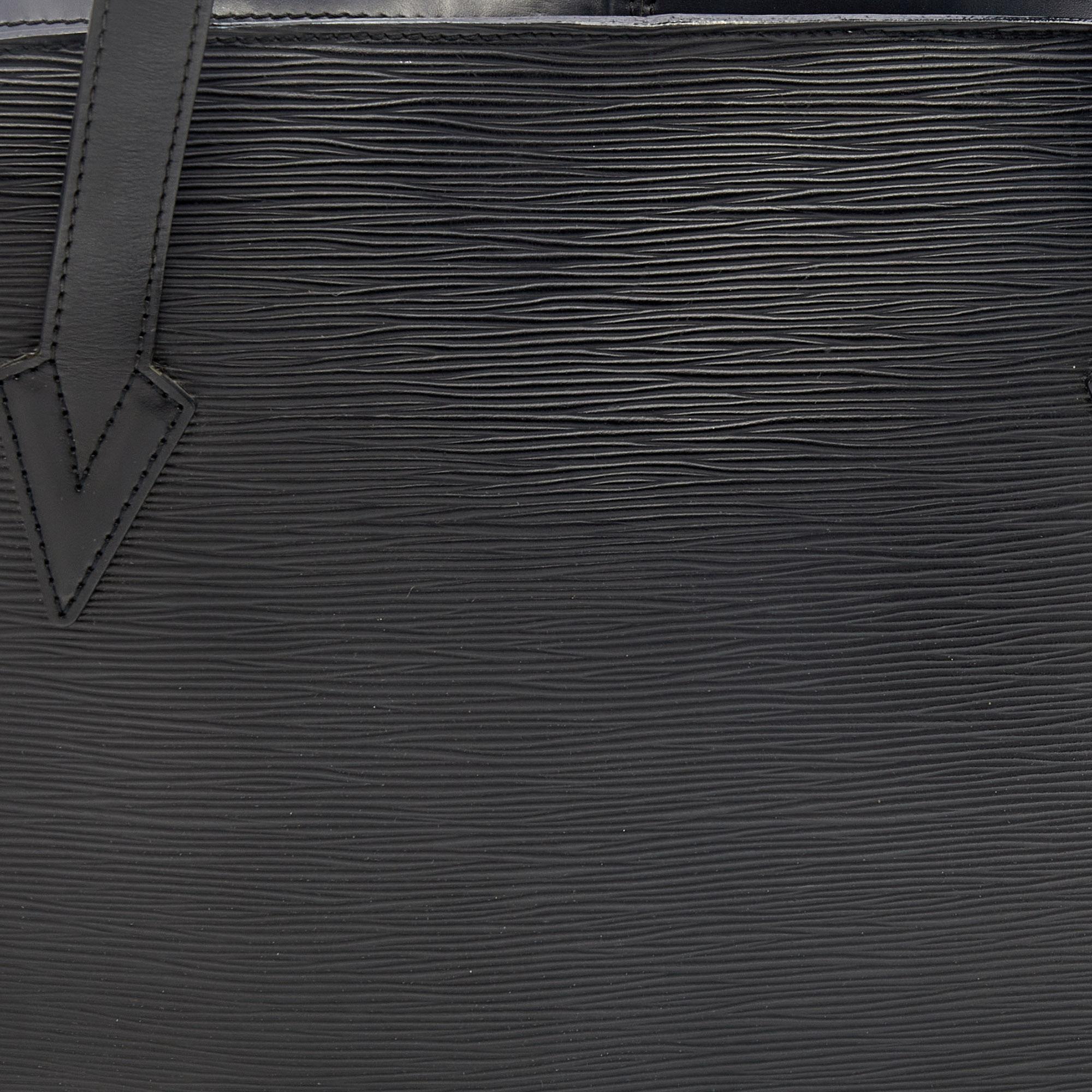 Louis Vuitton Black Epi Leather Lussac Bag 7