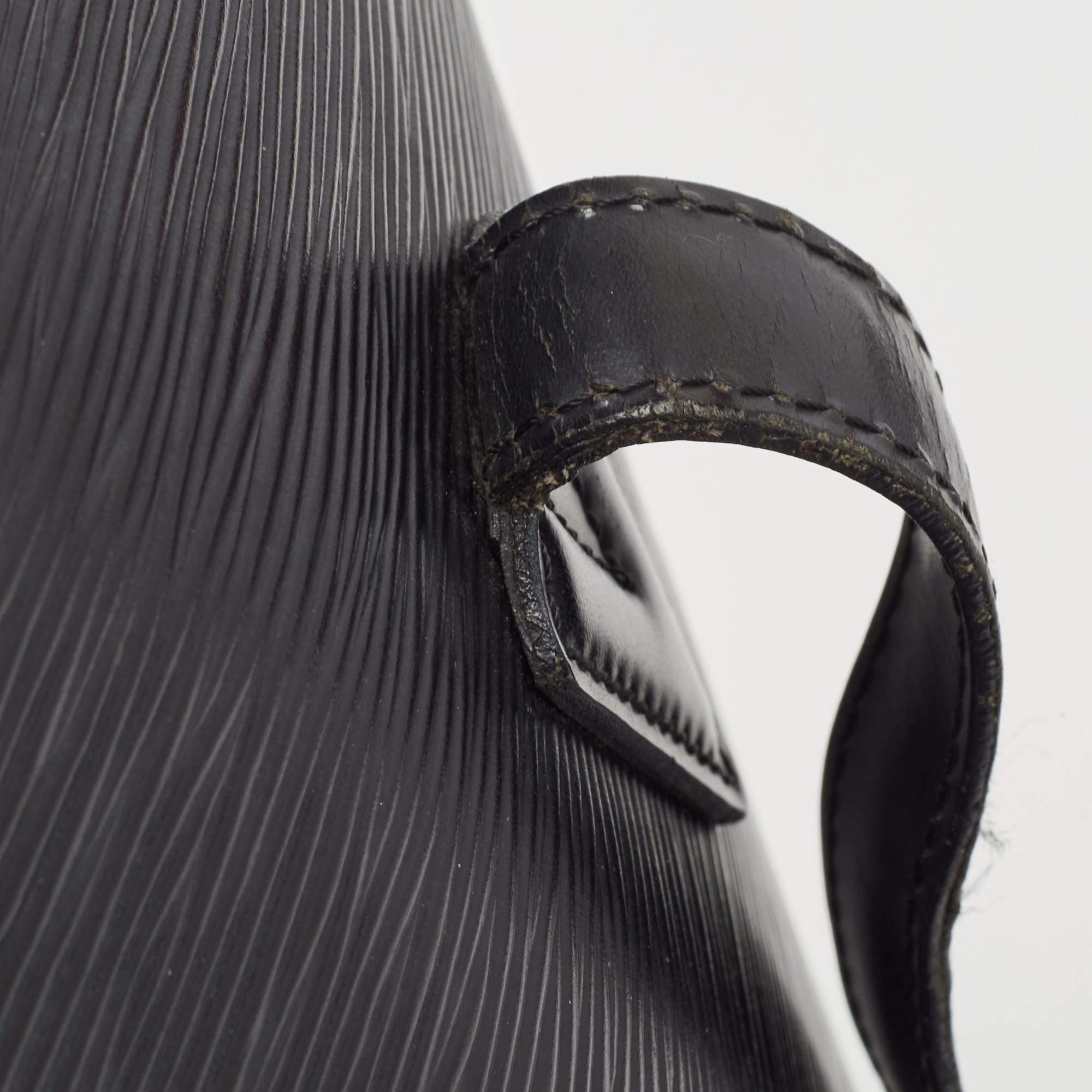 Louis Vuitton Black Epi Leather Lussac Bag 9