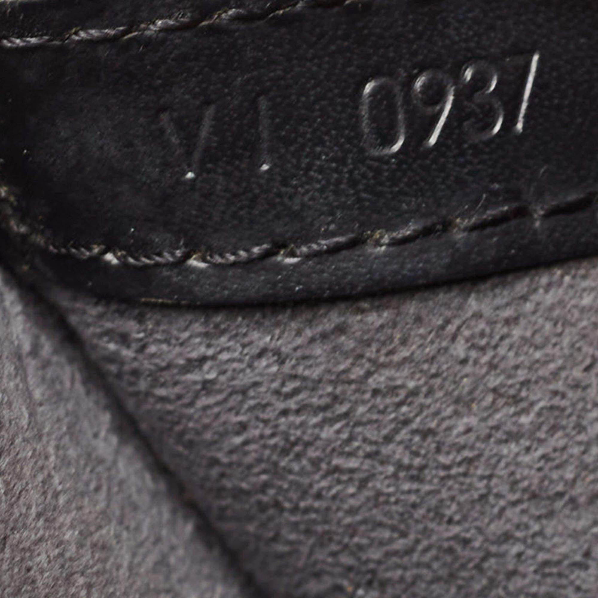Louis Vuitton Black Epi Leather Lussac Bag 5