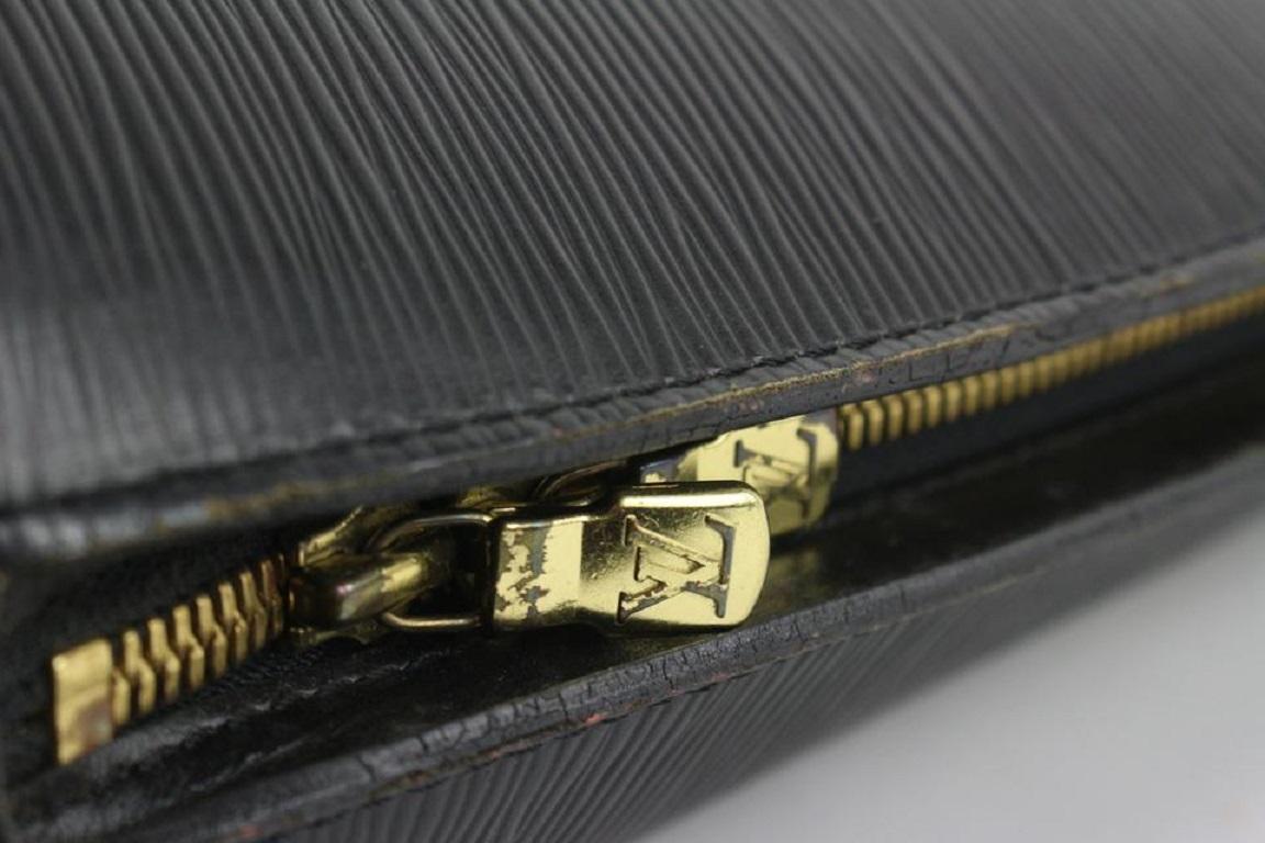 Louis Vuitton Black Epi Leather Lussac Zip Tote Bag 106lv5 5