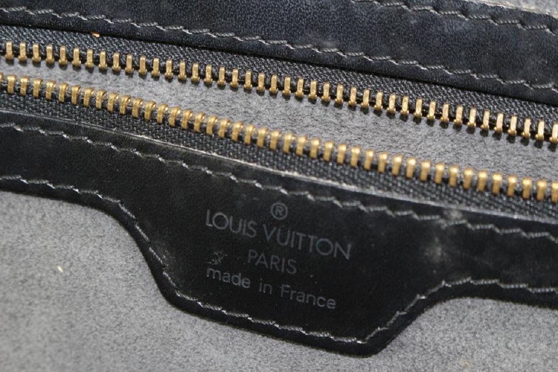 Women's Louis Vuitton Black Epi Leather Lussac Zip Tote Bag 106lv5