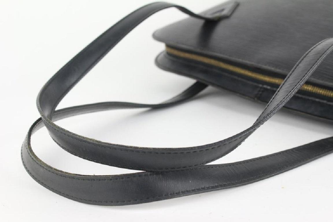 Louis Vuitton Black Epi Leather Lussac Zip Tote Bag 106lv5 1