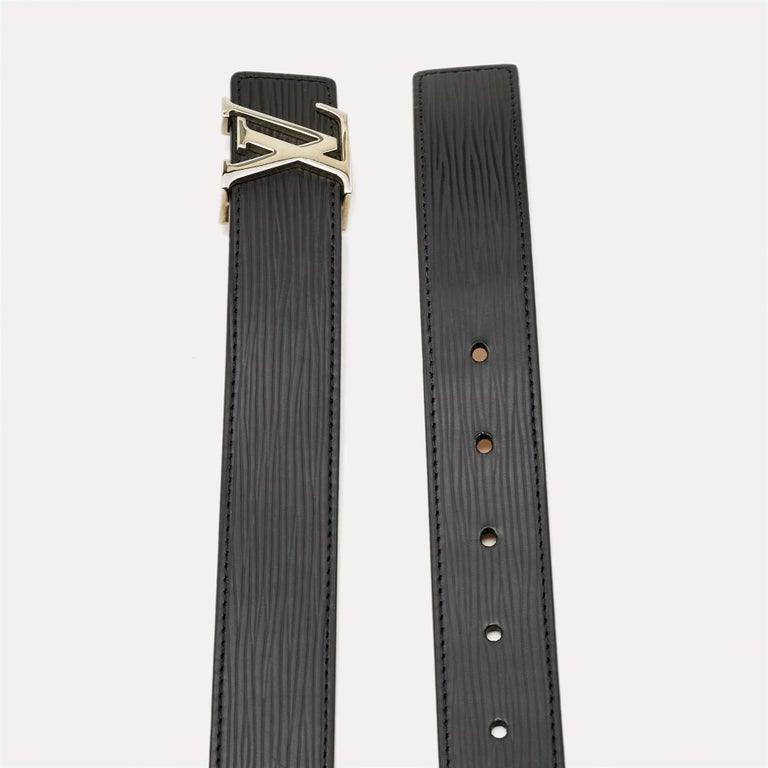 Louis Vuitton Black Epi Leather LV Initials Belt 85CM at 1stDibs display picture 3