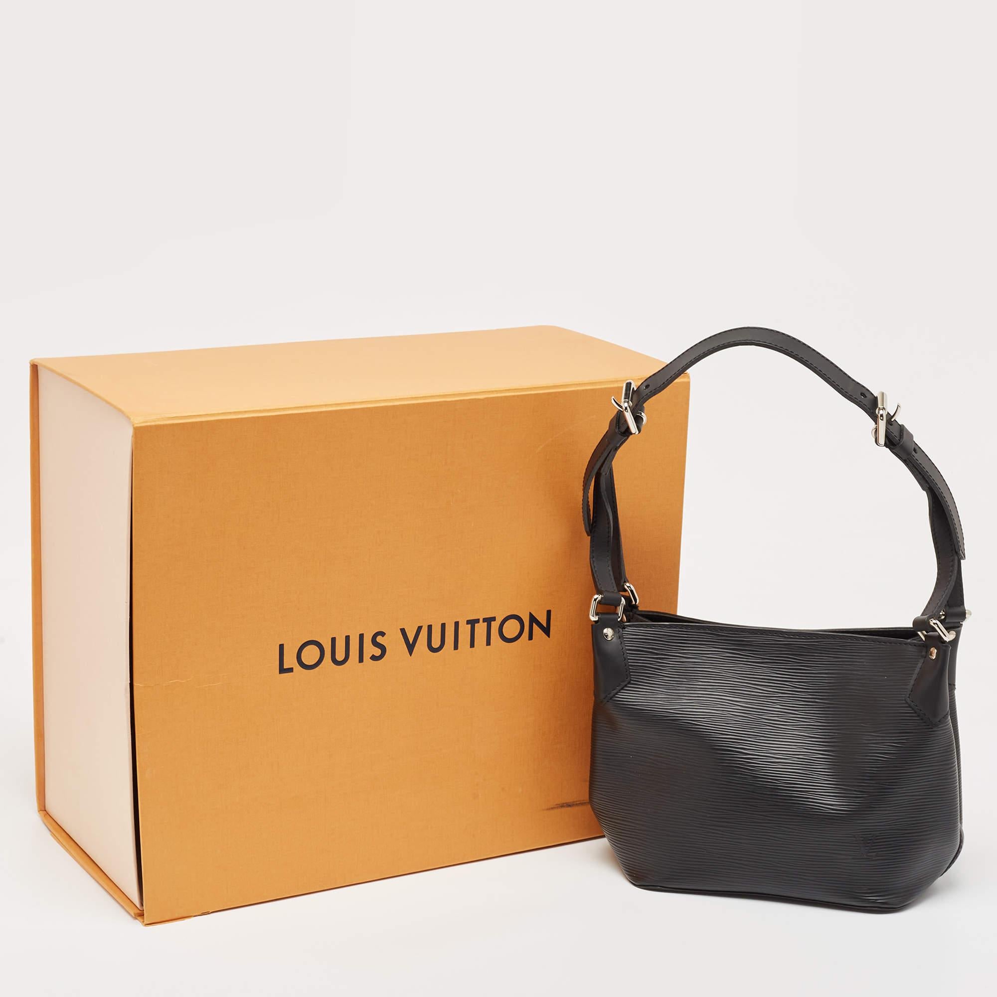 Louis Vuitton Black Epi Leather Mandara PM Bag 11