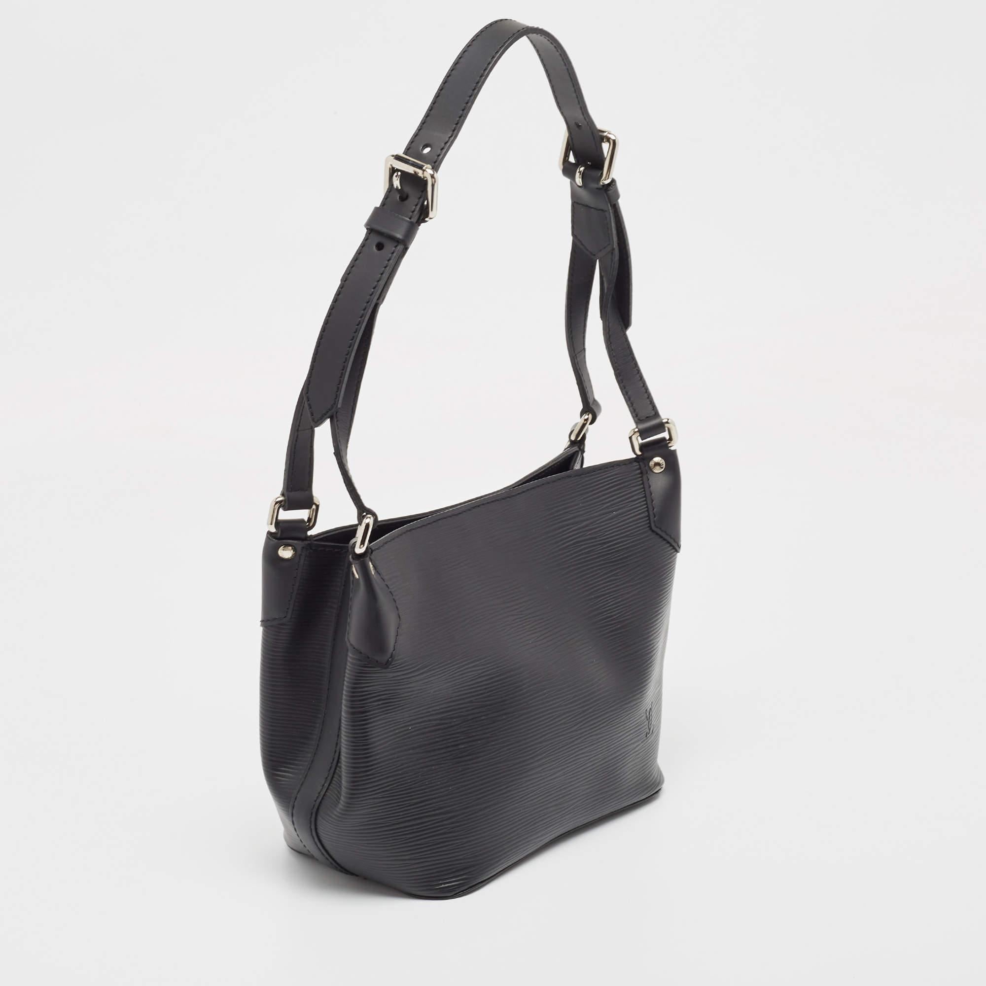 Women's Louis Vuitton Black Epi Leather Mandara PM Bag