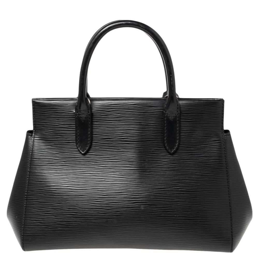 Louis Vuitton Black Epi Leather Marly Bag 5