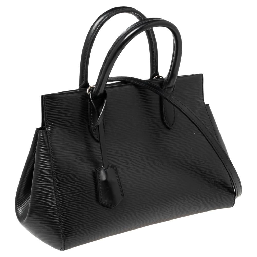 Louis Vuitton Black Epi Leather Marly Bag 4
