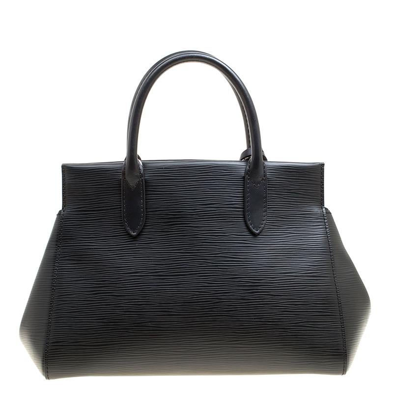Women's Louis Vuitton Black Epi Leather Marly BB Bag
