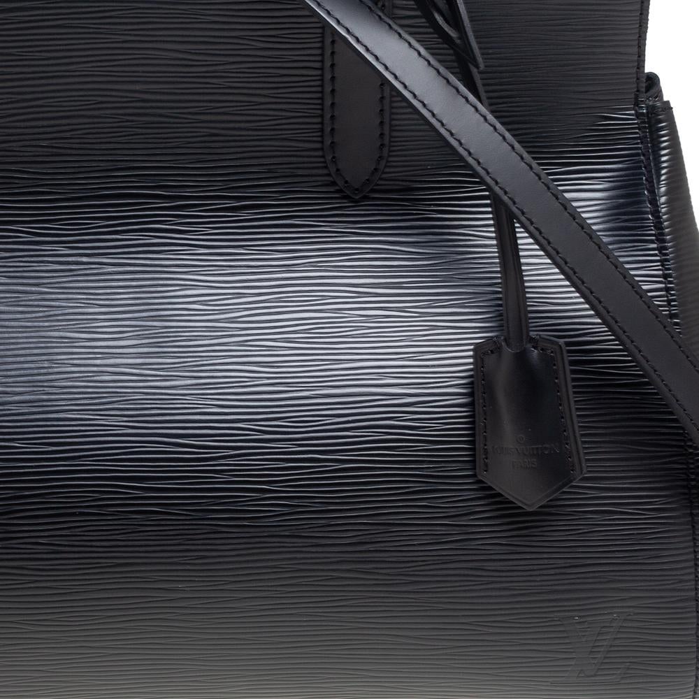 Louis Vuitton Black Epi Leather Marly MM Bag 7