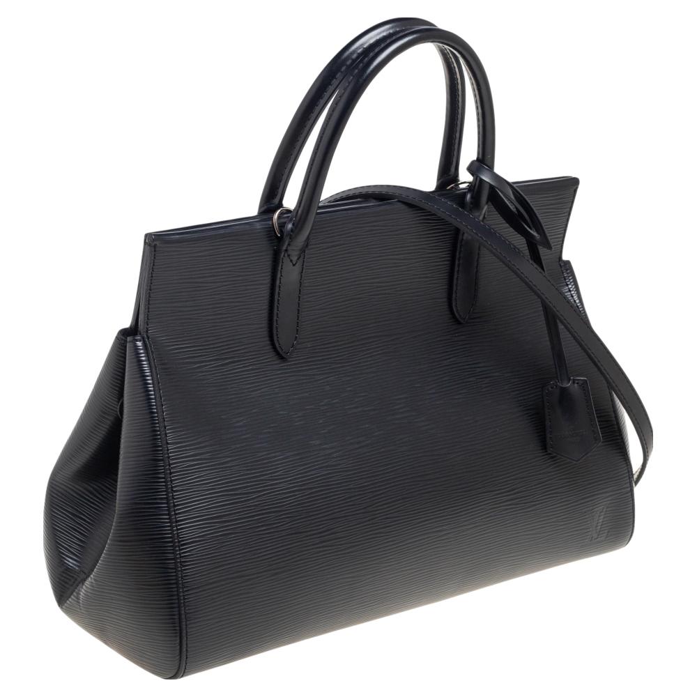 Women's Louis Vuitton Black Epi Leather Marly MM Bag