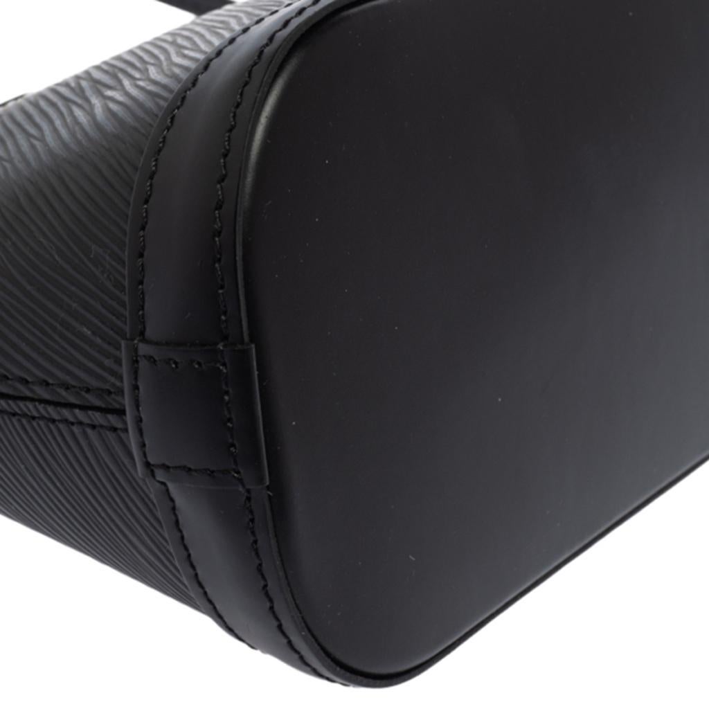 Louis Vuitton Black Epi Leather Mini Alma Bag 7