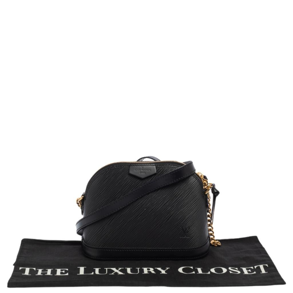 Louis Vuitton Black Epi Leather Mini Alma Bag 8