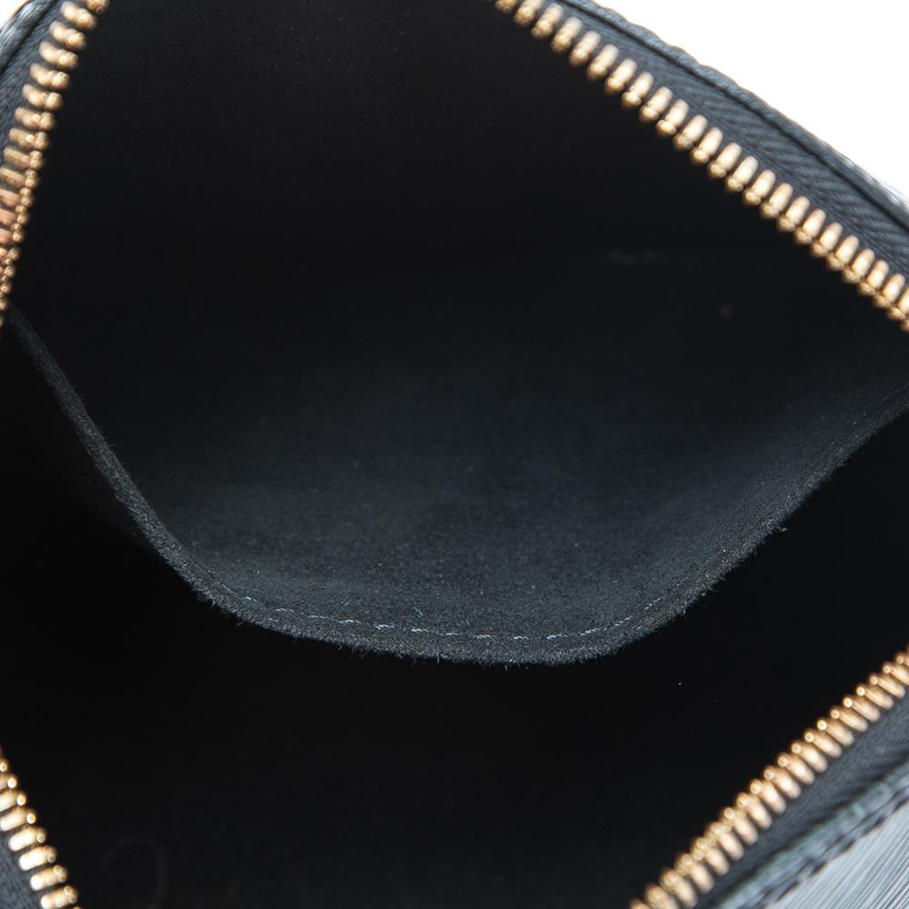 Women's Louis Vuitton Black Epi Leather Mini Alma Bag