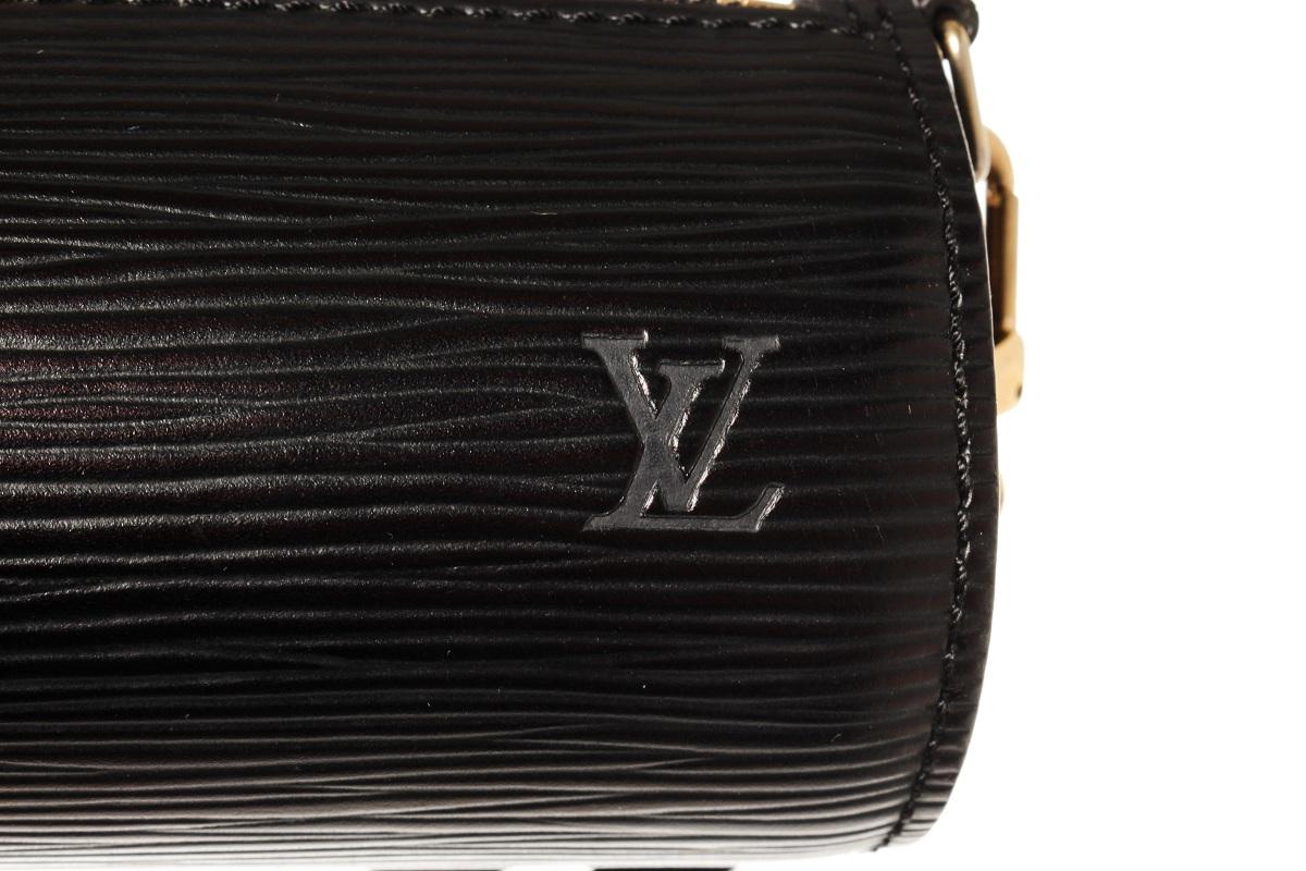 Louis Vuitton Black Epi Leather Mini Papillon Pochette Bag 1