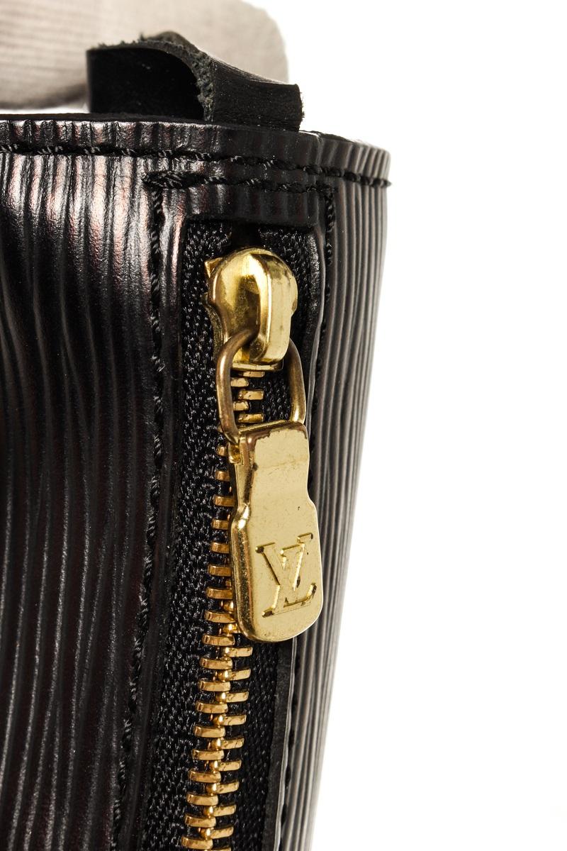Louis Vuitton Black Epi Leather Mini Papillon Pochette Bag 2