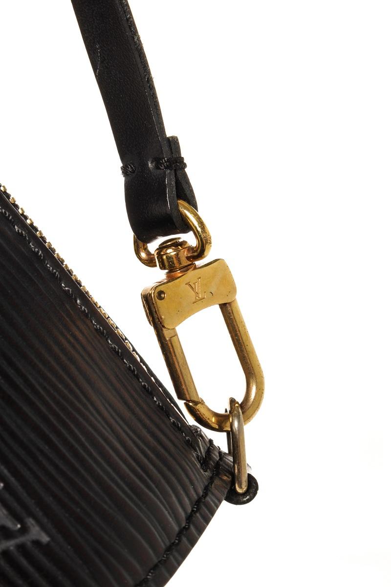 Louis Vuitton Black Epi Leather Mini Papillon Pochette Bag 3