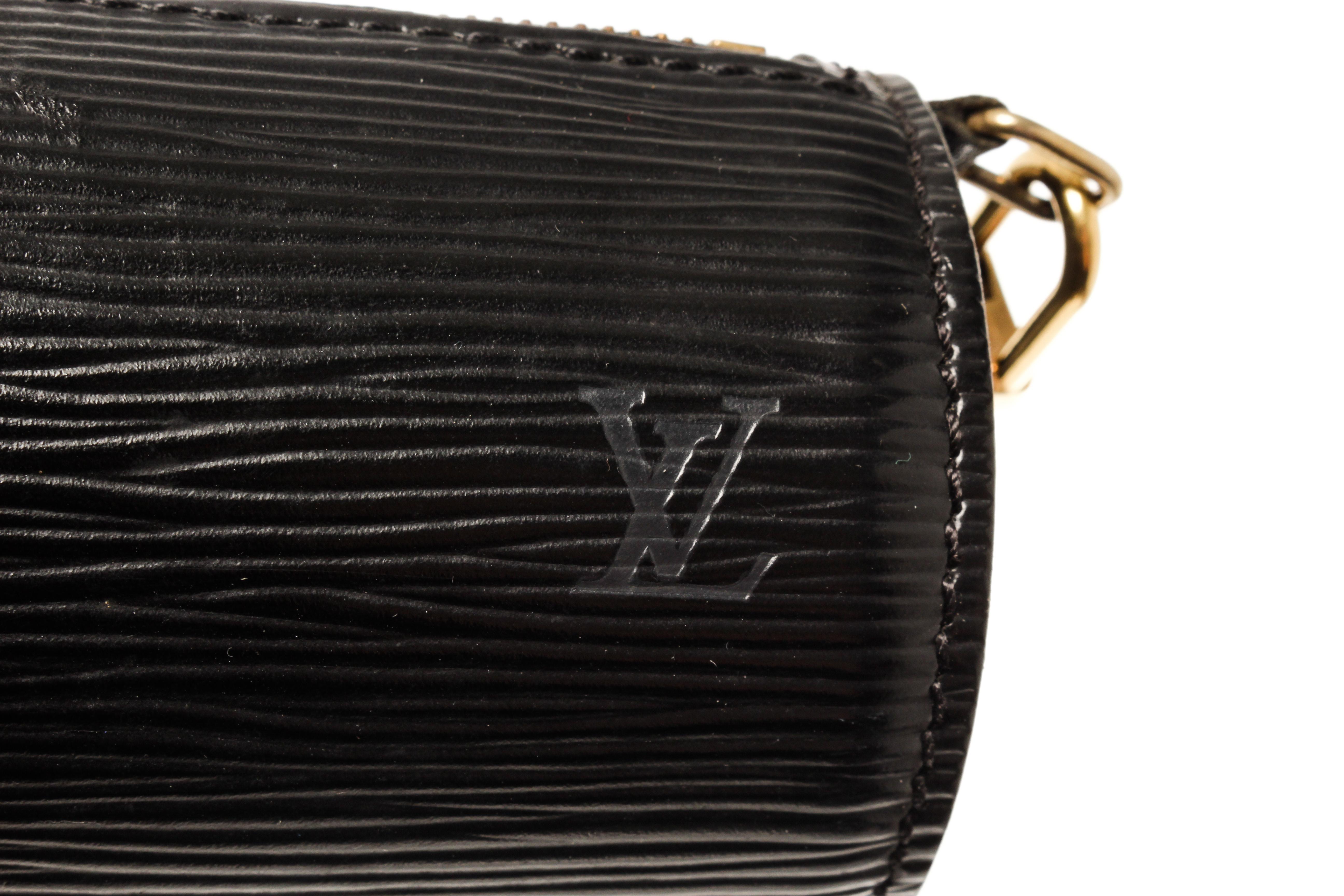 Louis Vuitton Black Epi Leather Mini Papillon Shoulder Bag 2