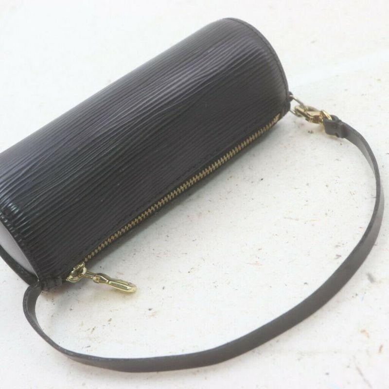 Epi Leather Noir Soufflot Papillon Cylinder Barrel Bag (Authentic